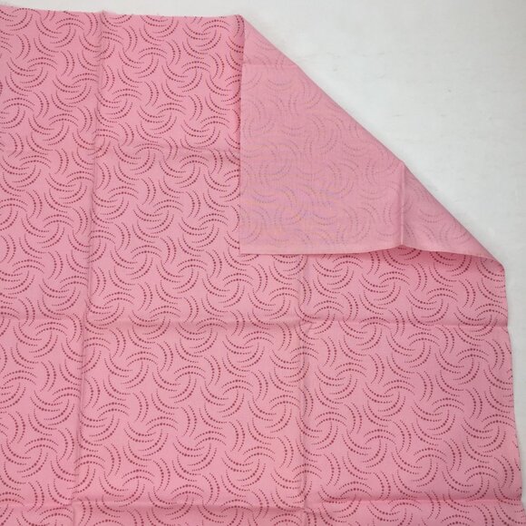 FQ RJR Jinny Beyer Fat Quarter Quilting Fabric Pink Tone on Tone Half Circle Dot - Picture 4 of 6